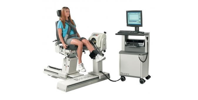 Многофункциональный изокинетический динамометр Biodex. Момент проведения тестирования