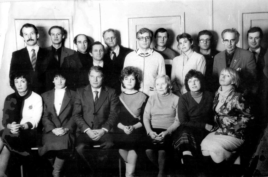 Коллектив кафедры биомеханики НГУ им. П.Ф.Лесгафта , 1985 год