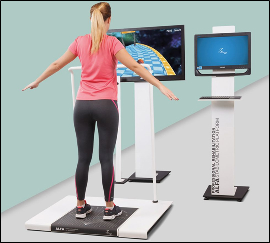 Использовании стабилоплатформы для изучения условий устойчивости равновесия.