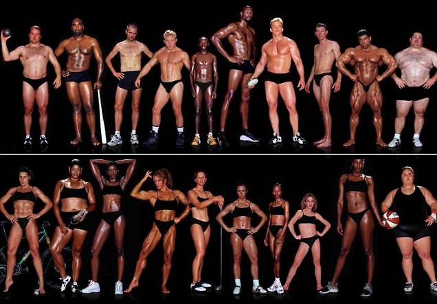 Особенности распределения масс в теле у спортсменов различных специализаций